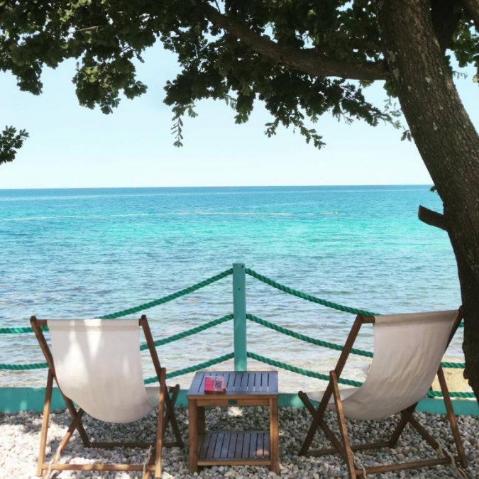 Strand, Ferienwohnungen Rita Novigrad Cittanova