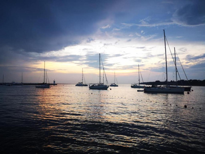 Strand, Ferienwohnungen Rita Novigrad Cittanova